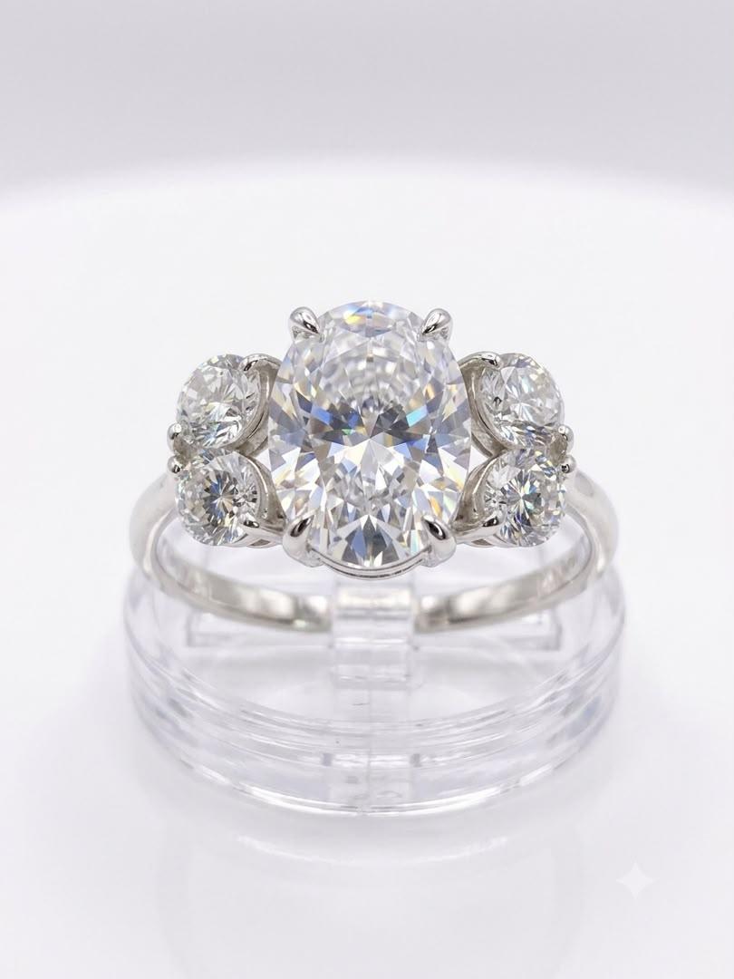 925 Oval Trio Fashion Ring