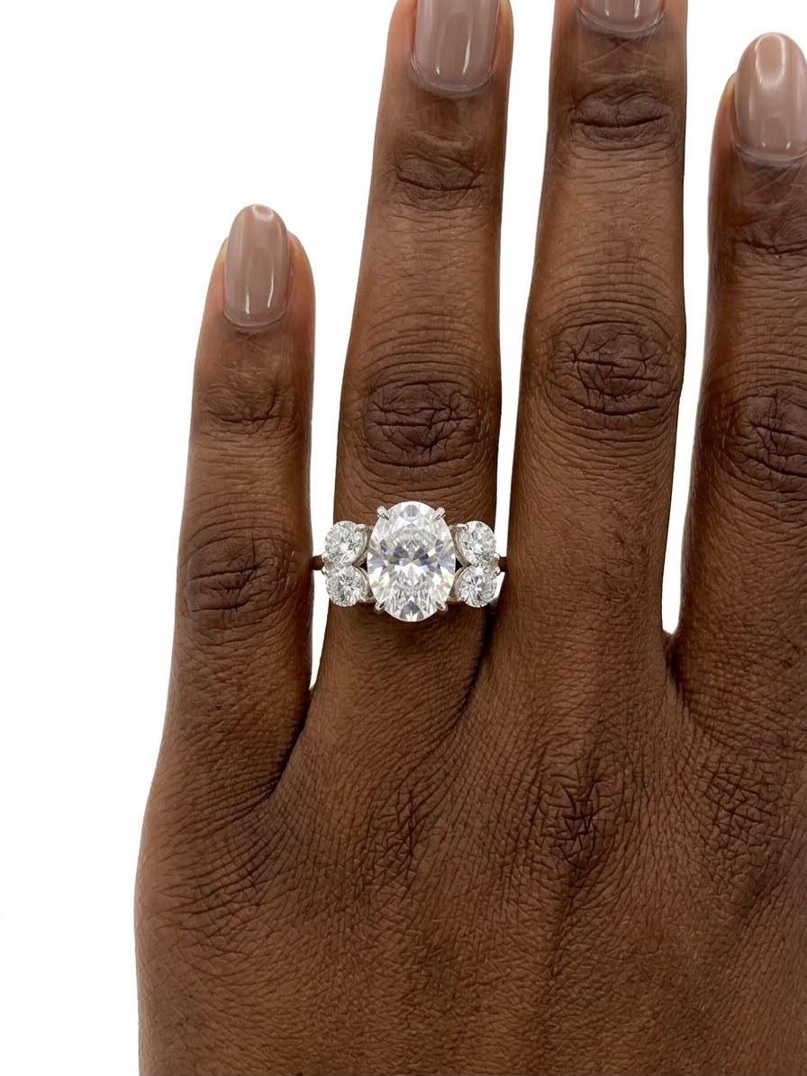 925 Oval Trio Fashion Ring thumbnail