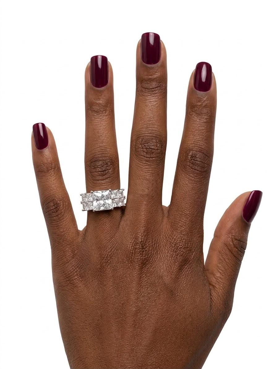 925 Radiant Cushion-Cut Wedding Band thumbnail