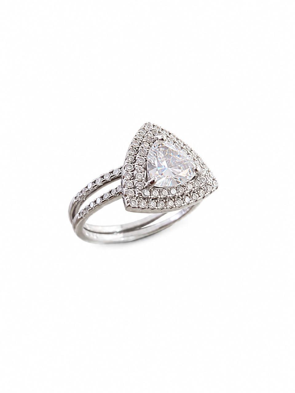 925 Trillion-cut Ring