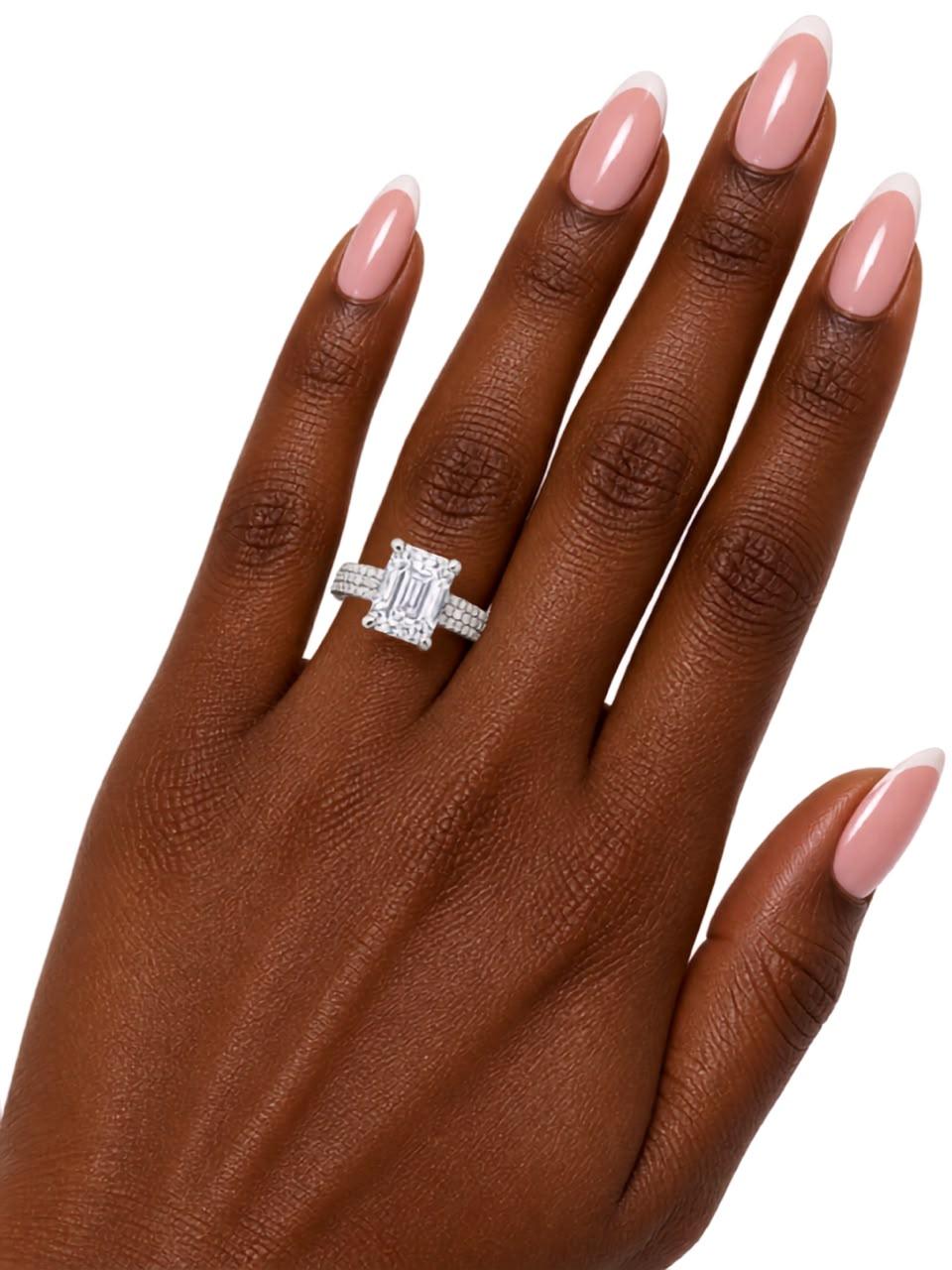 925 Emerald-cut Engagement Ring thumbnail