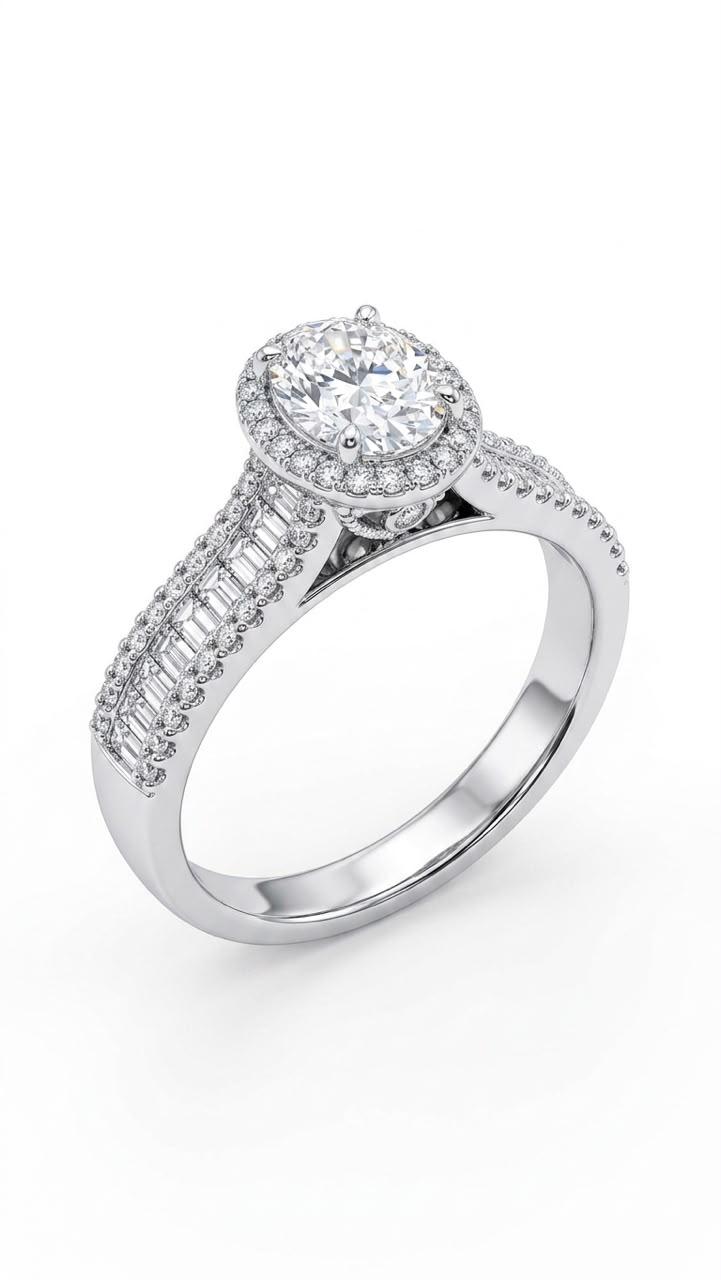925 Oval-cut Ring