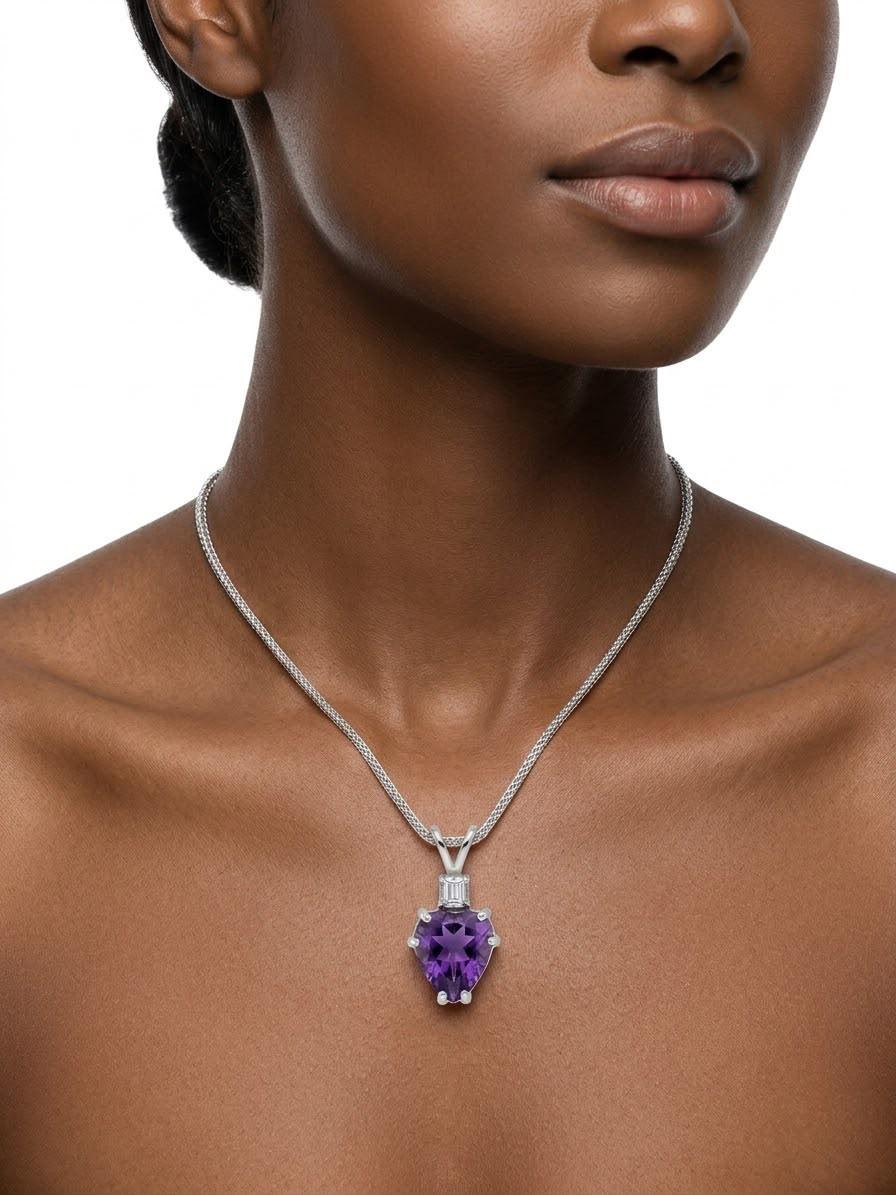 925 Regal Heart Neck Chain and Pendant thumbnail