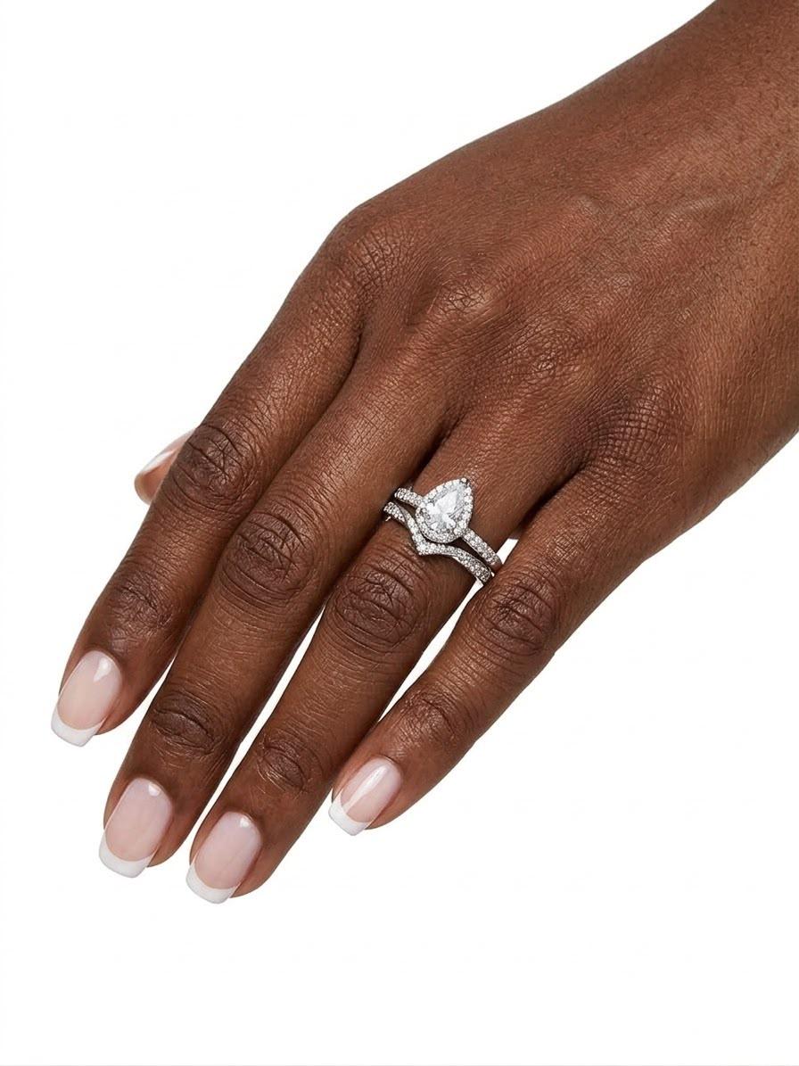 925 Regal Droplet Wedding Band thumbnail